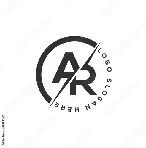 AR Circle Logo Design
