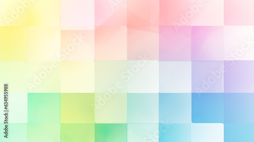 パステルカラーの四角い模様