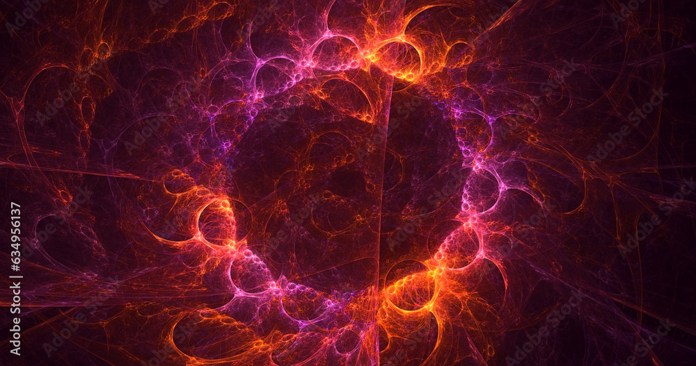Fototapeta premium 3D rendering abstract round hole light background 