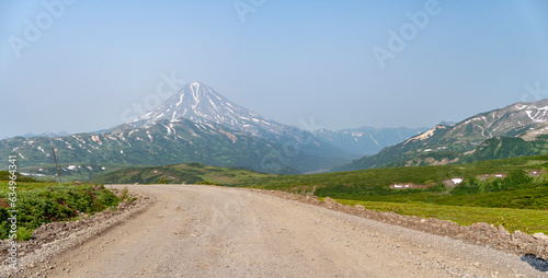 Vilyuchinsky volcano. Panorama. Kamchatka. Russia July 2023 photo