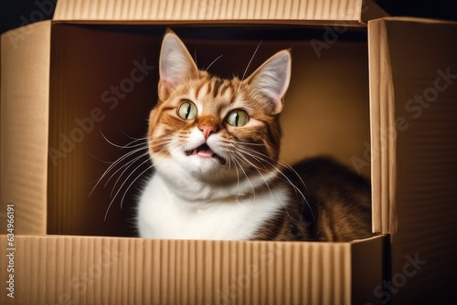 cute cat in box © drimerz