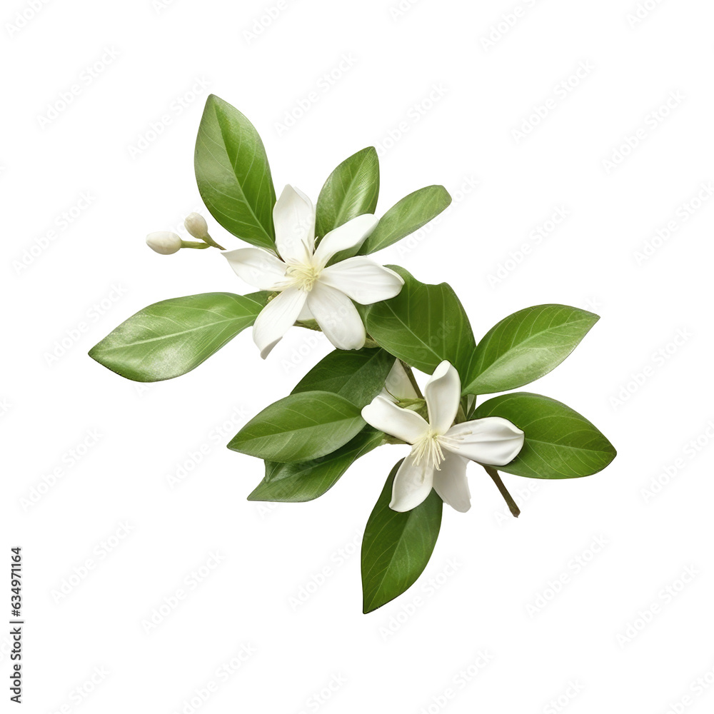 Star Jasmine , isolated on transparent background, PNG