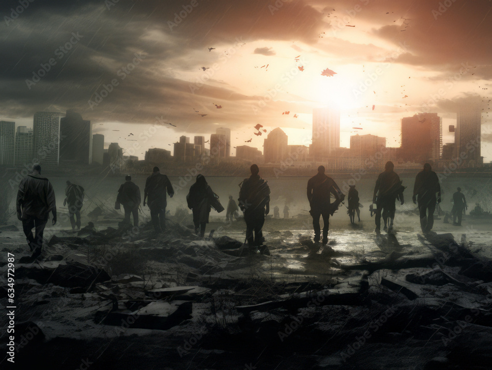 Zombie apocalypse background