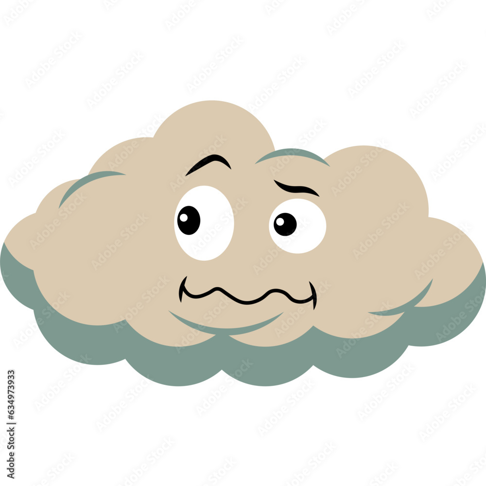 Retro Cloud Character Retro Cloud Character