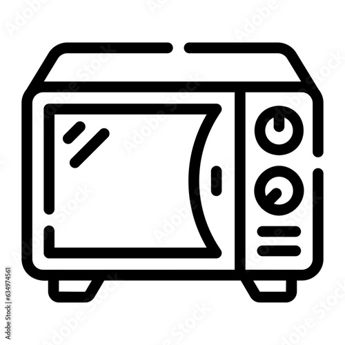 microwave oven Line Icon