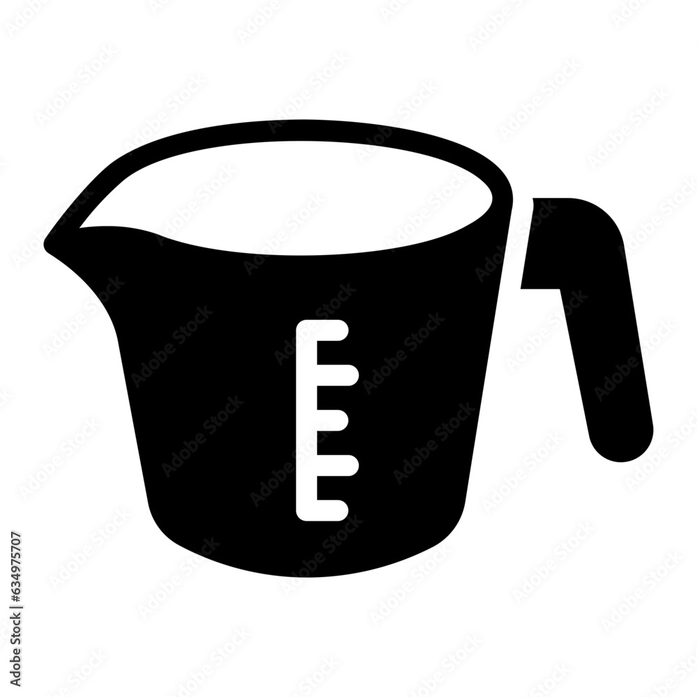 measuring cup Solid icon measuring cup Solid icon