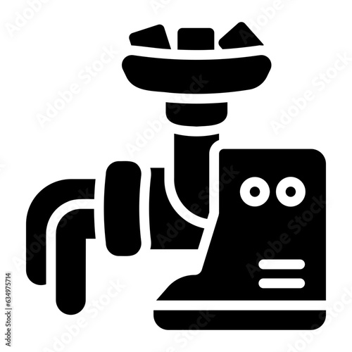 meat grinder Solid icon