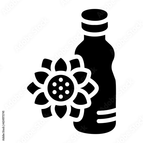 sunflower oil Solid icon
