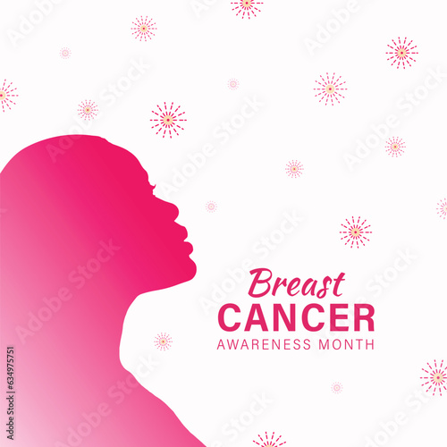 breast cancer awareness month october post or poster design vector file