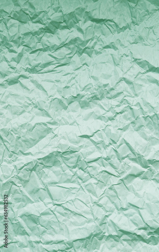 Pale Pistachio Green Crumpled Paper Texture for Abstract Background