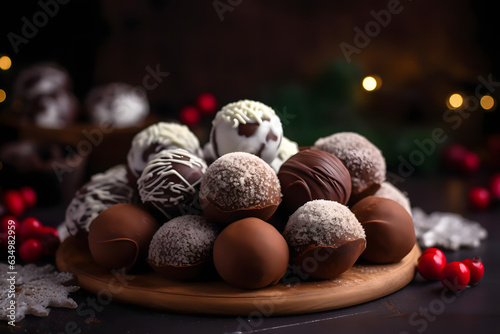 delicious christmas chocolate truffles