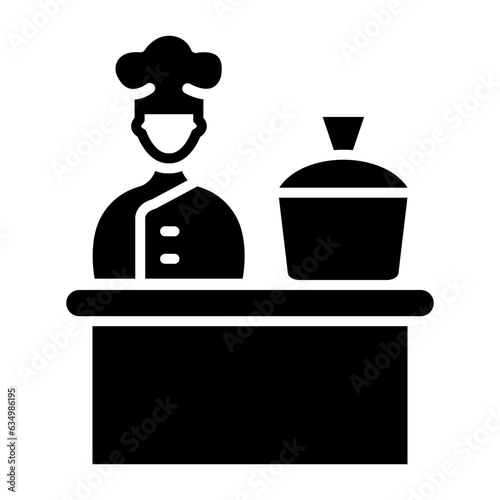 Cooking Show Glyph Icon Design
