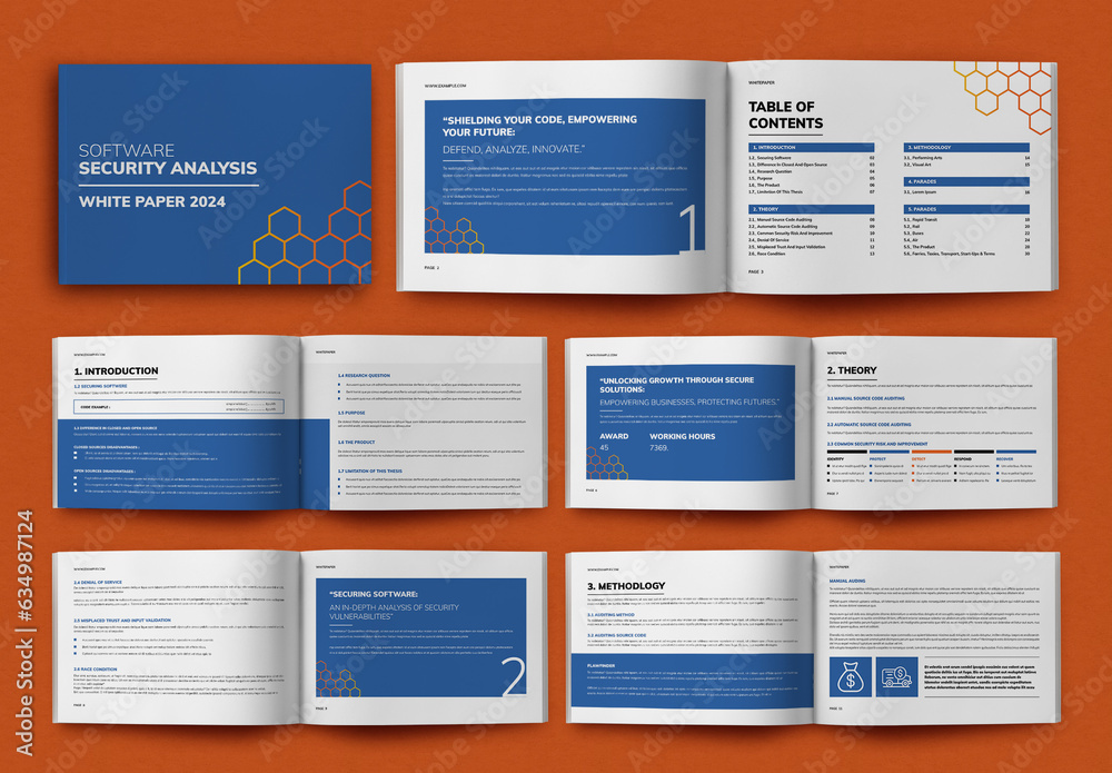 Security White Paper Stock Template | Adobe Stock