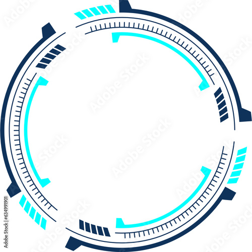 Futuristic Circle Frame
