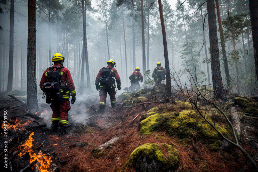 Naklejka premium Waldbrand -Forest Fire