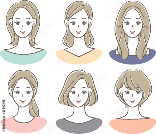微笑む30〜40代女性のアイコン