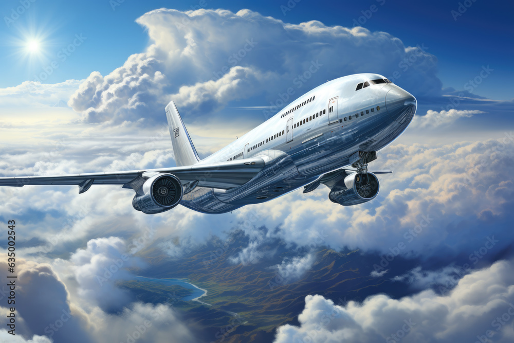 Fototapeta premium Passagierflugzeug