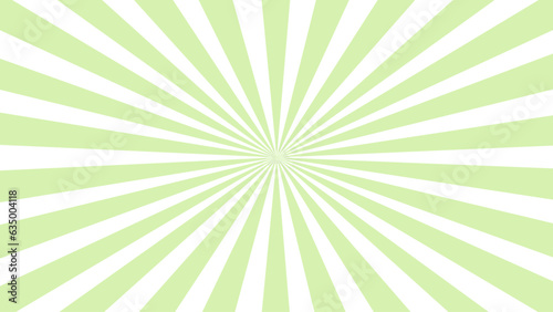 Green and white sunburst background