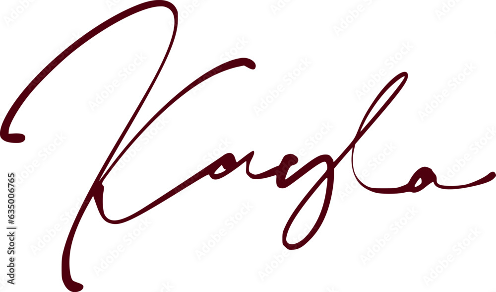 signature series K design illustration signature series K design illustration