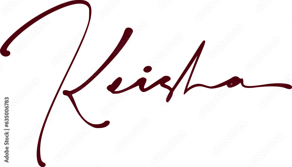 signature series K design illustration signature series K design illustration