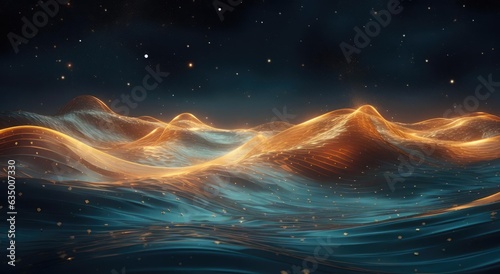 Illustration from abatract energy waves