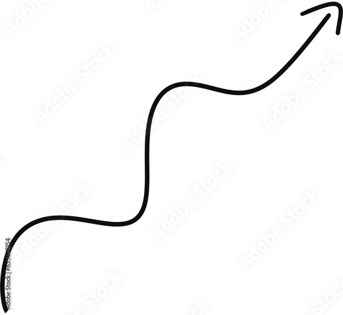 doodle arrow shape