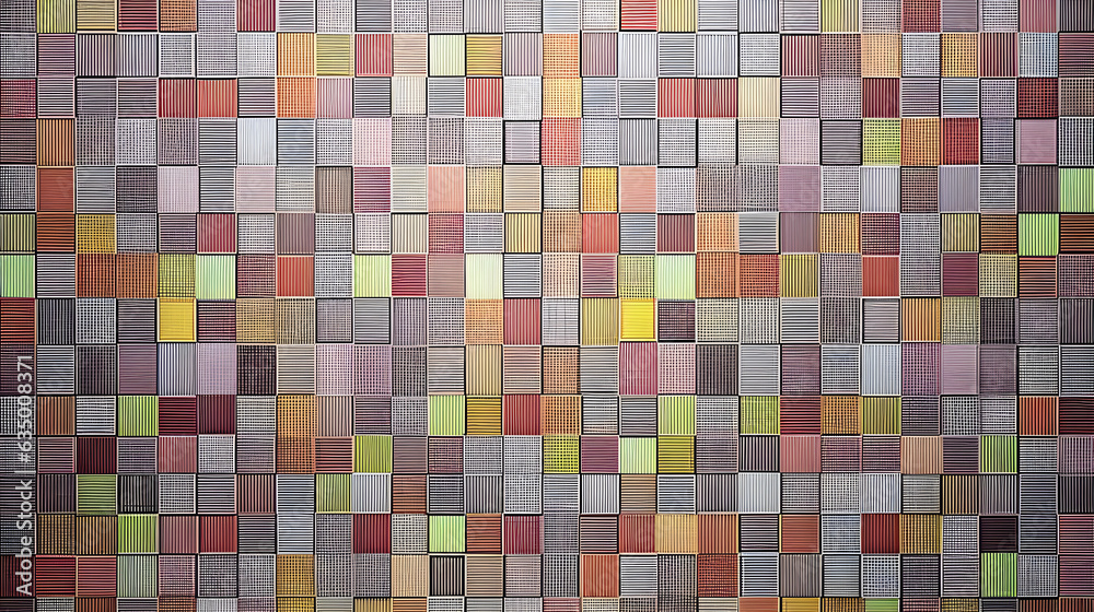 Colorful small square mosaic tiles, texture background.