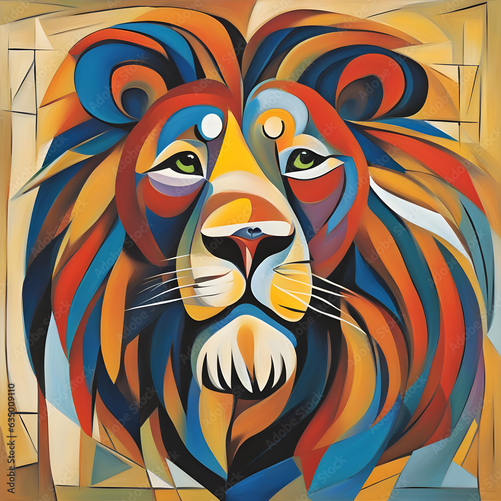 lion head illustration