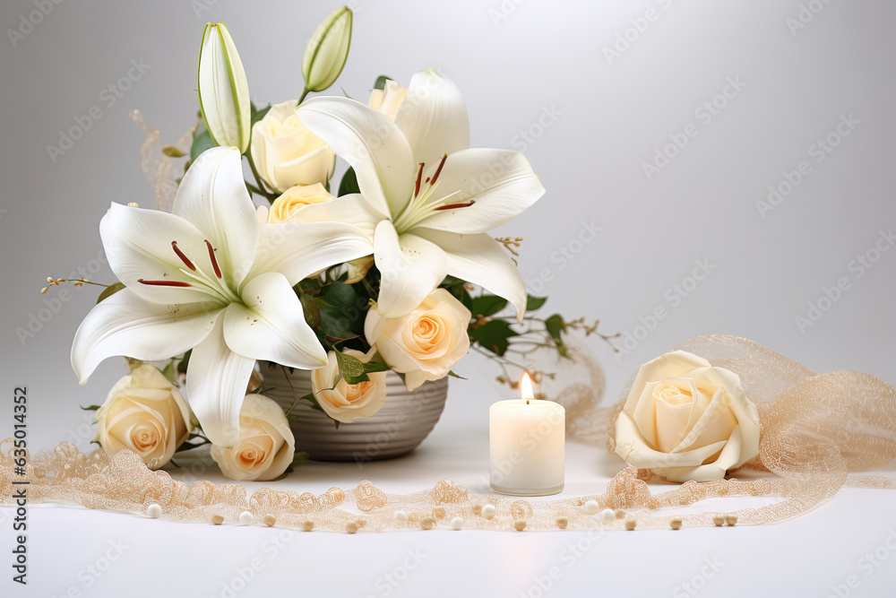 Elegant illustration featuring floral patterns that form the backdrop for Eid greetings Elegant illustration featuring floral patterns that form the backdrop for Eid greetings
