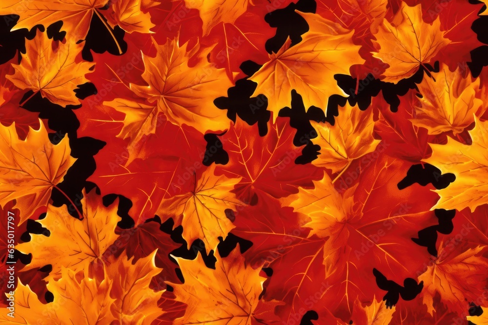 Autumnal Array: Endless Seamless Leaf Pattern Autumnal Array: Endless Seamless Leaf Pattern