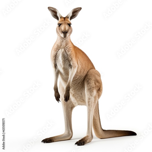 a kangaroo in white background