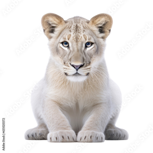 lion isolated on transparent background cutout