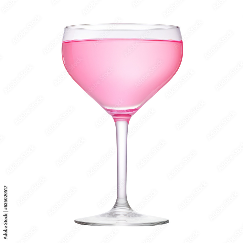 glass of pink wine isolated on transparent background cutout glass of pink wine isolated on transparent background cutout