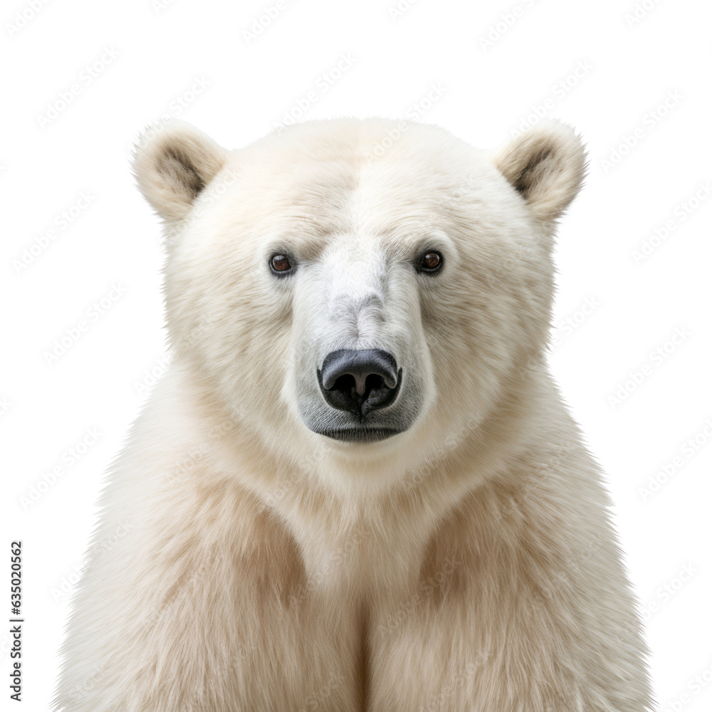 polar bear isolated on transparent background cutout polar bear isolated on transparent background cutout
