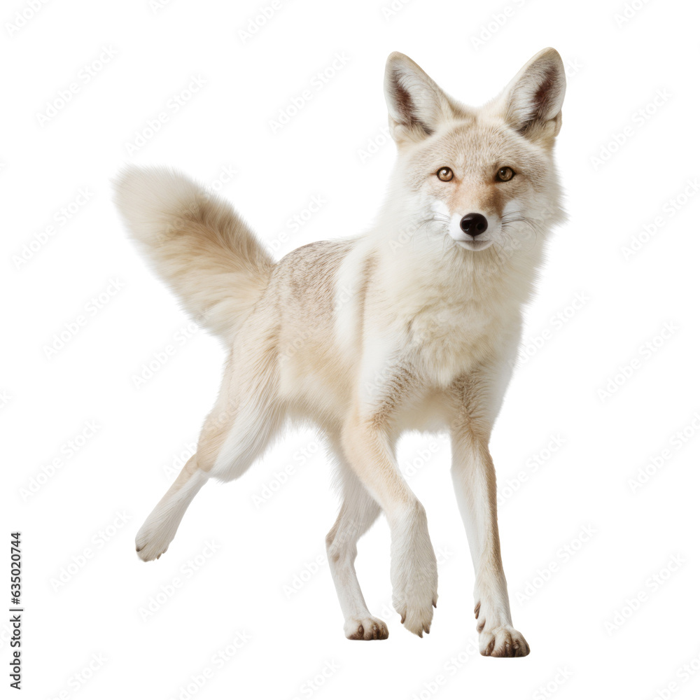 wolf isolated on transparent background cutout