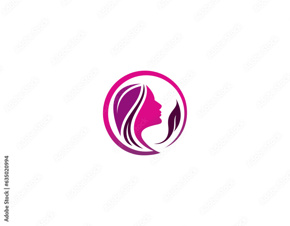 Simple and creative beauty skin care logo design vector