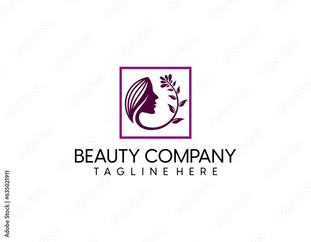 flower beauty logo design inspiration for salon spa skin care and product beauty