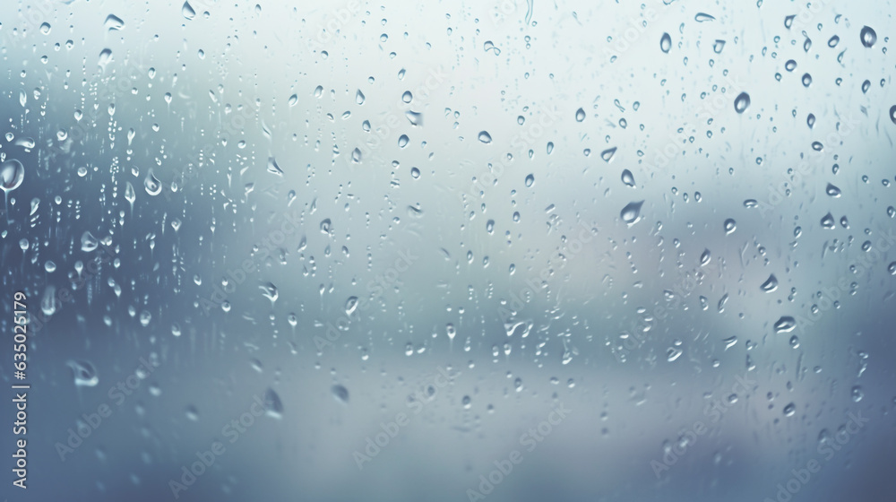 water drops on the window close-up, texture for your design. Generative Ai. water drops on the window close-up, texture for your design. Generative Ai.