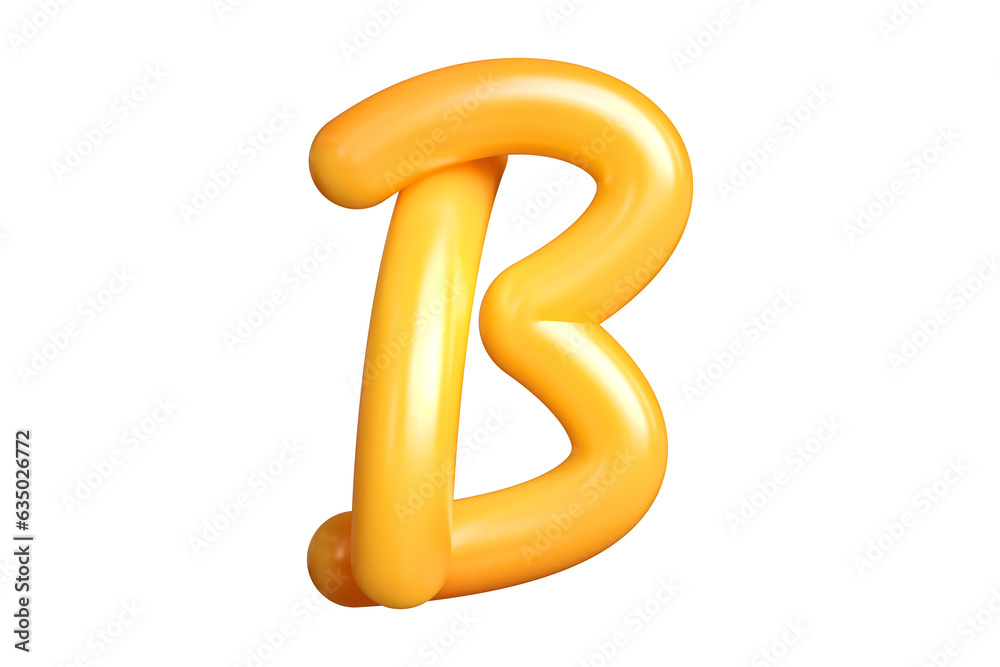3D render interlaced font letter B in orange. Graphic resource suitable for prints, artworks, mood boards and web advertisings. High quality 3D illustration. 3D render interlaced font letter B in orange. Graphic resource suitable for prints, artworks, mood boards and web advertisings. High quality 3D illustration.