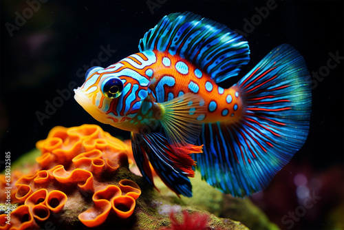 Beautiful colorful fish