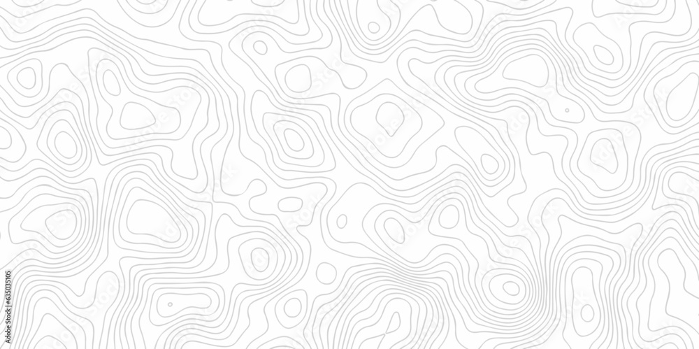 Seamless pattern with lines Topographic map. Geographic mountain relief. Abstract lines background. Contour maps. Vector illustration, Topo contour map on white background, Topographic contour lines.