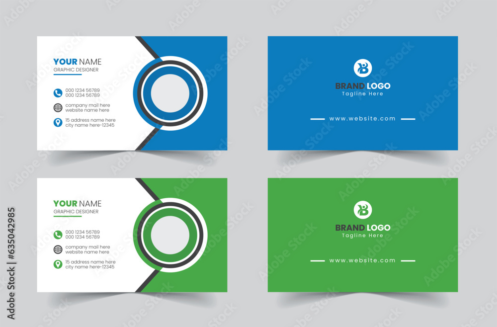 Fototapeta premium Corporate Business Card Template