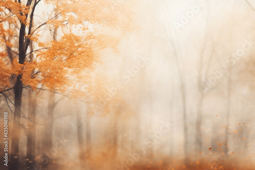 Autumn Trees Background with blurry effects