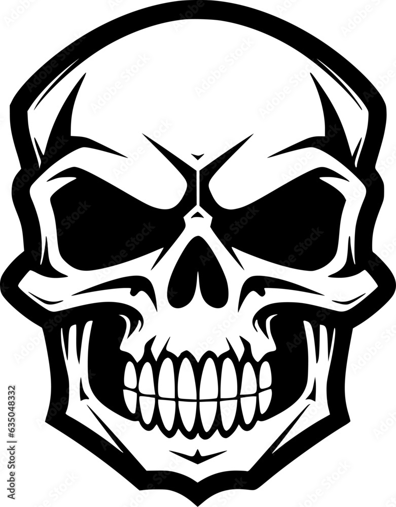 Skull - Minimalist and Flat Logo - Vector illustration Skull - Minimalist and Flat Logo - Vector illustration