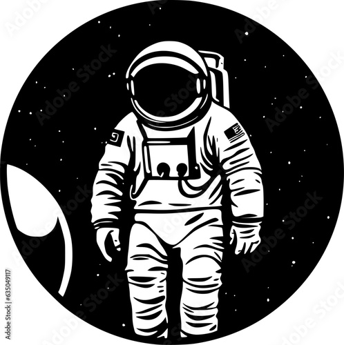 Astronaut - High Quality Vector Logo - Vector illustration ideal for T-shirt graphic