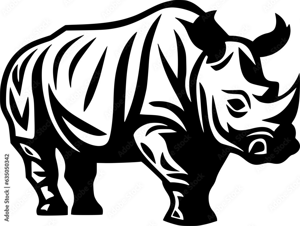 Rhinoceros | Minimalist and Simple Silhouette - Vector illustration Rhinoceros | Minimalist and Simple Silhouette - Vector illustration