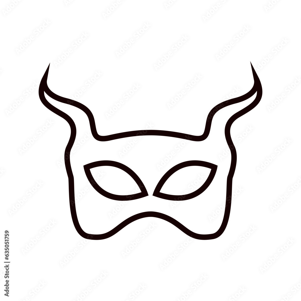 Masquerade icon vector. Mask illustration sign. Carnival symbol. Carnival mask logo. Masquerade icon vector. Mask illustration sign. Carnival symbol. Carnival mask logo.