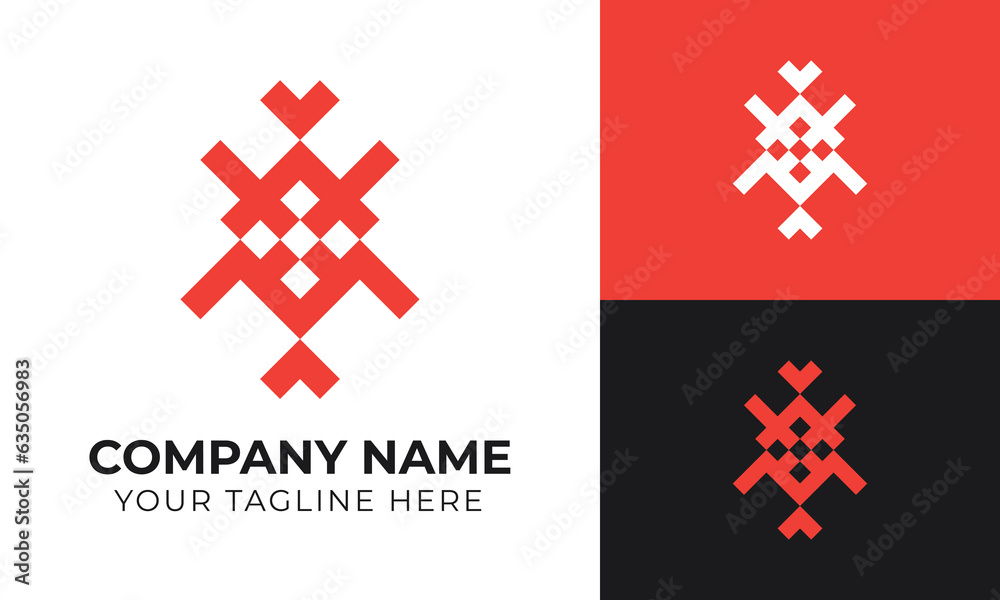 Obraz premium Corporate creative modern minimal business logo design template for your company