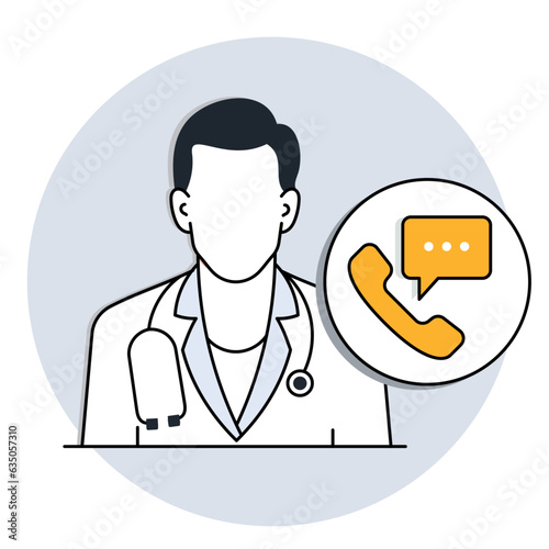 telehealth vector illustration,
virtual doctor vector illustration,
online doctor vector illustration, Vector Editable Illustration. phone doctor vector illustration,