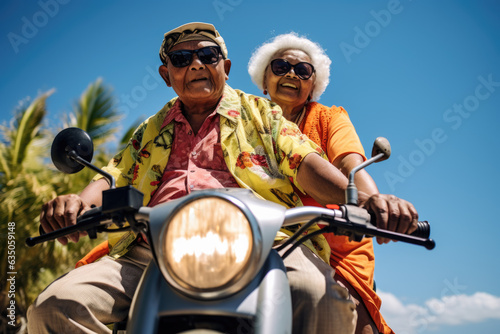 Paar auf einem Motorad © Fatih